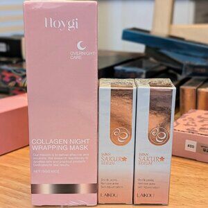 Skincare Bundle – Collagen Night Wrapping Mask + 2 Japan Sakura Serums